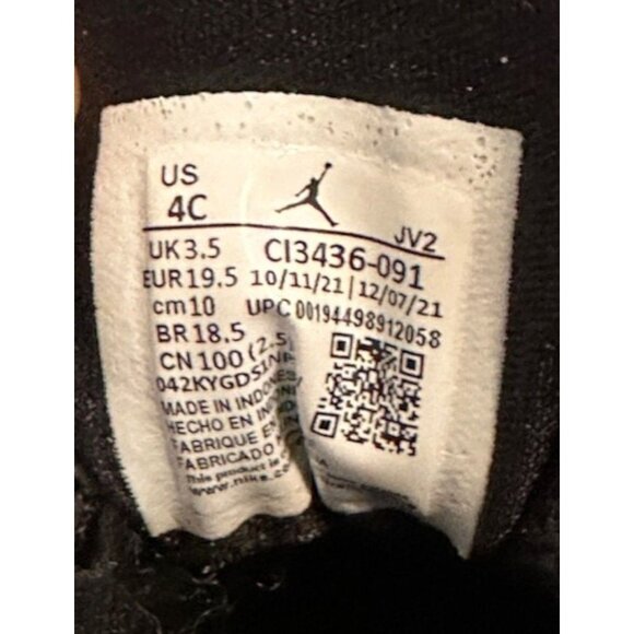 Nike Jordan 1 Low Alt Triple Black Little Kid Child Shoes Size 4C NEW CI3436-091 - Picture 5 of 10